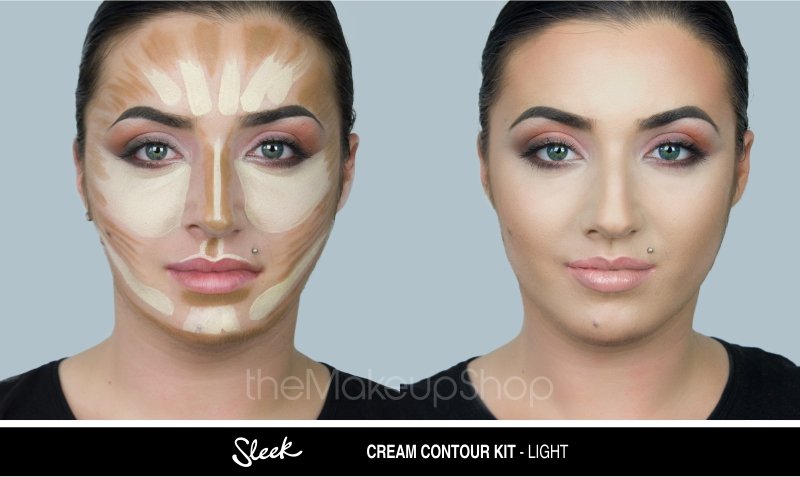 Paleta pentru Conturare Sleek MakeUP Cream Contour Kit Light