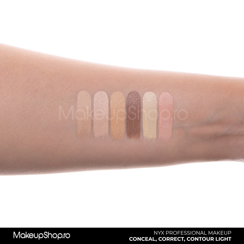 Paleta Corectoare NYX Professional Makeup Conceal, Correct, Contour LIGHT