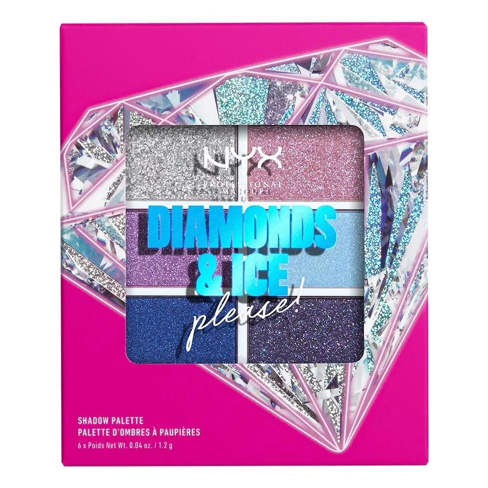 Paleta de farduri NYX Professional Makeup D&I Please Shadow Palette Sky Gems