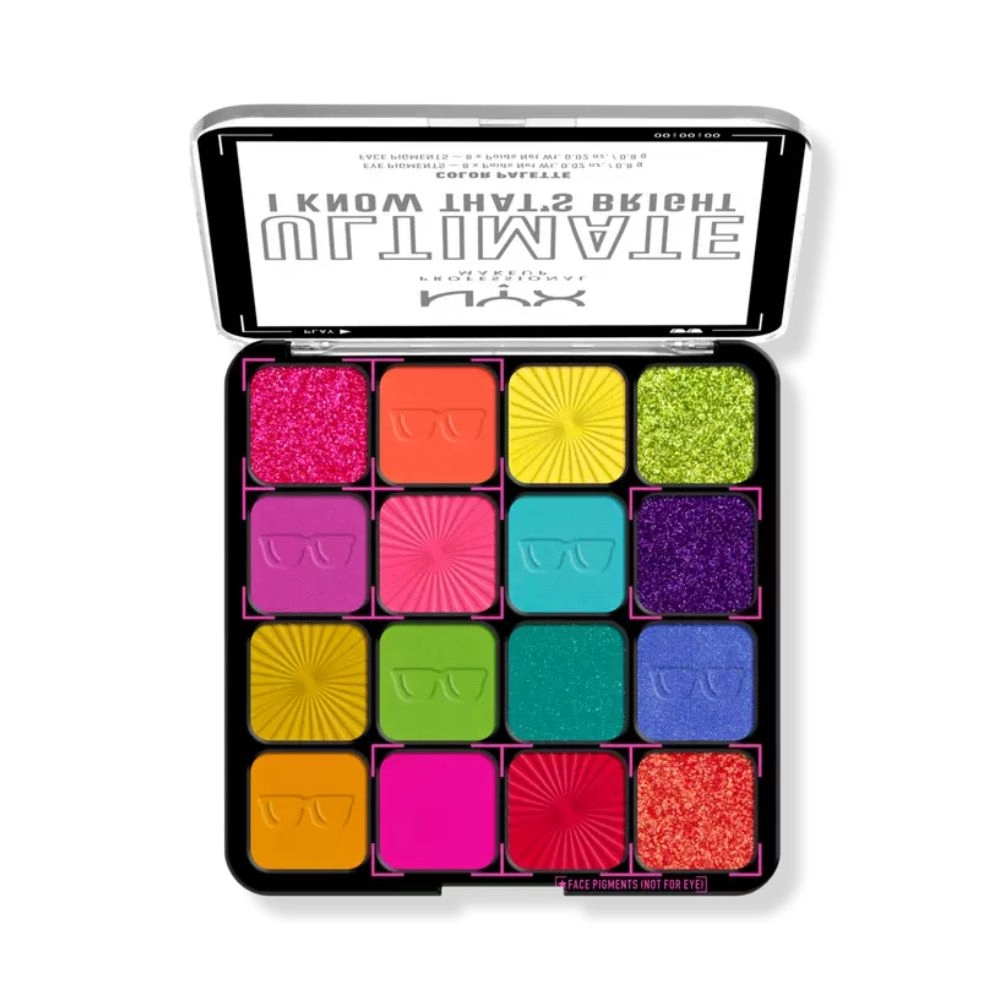 Paleta de farduri NYX Professional Makeup Ultimate Shadow Palette I Know That`s Bright