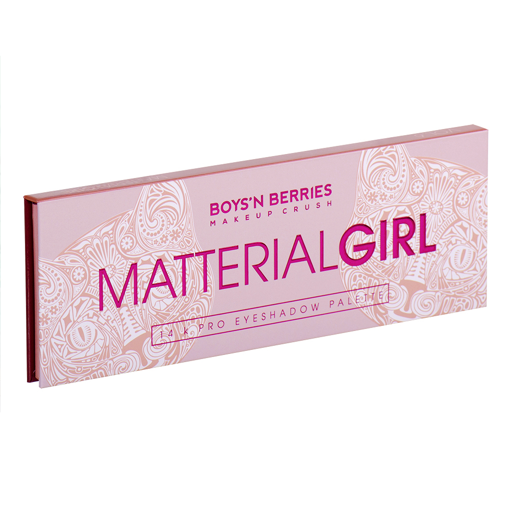 Paleta farduri Boys`n Berries 14K Pro Eyeshadow Palette Matterial Girl