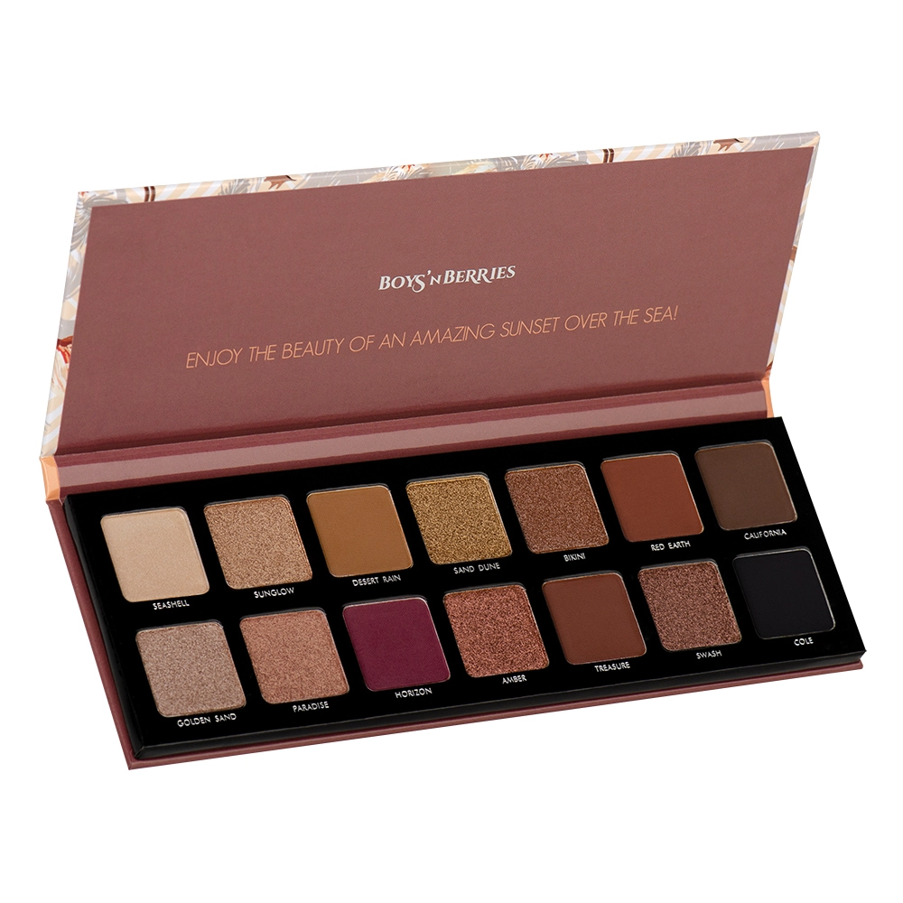 Paleta farduri Boys`n Berries 14K Pro Eyeshadow Palette Sunset Beach
