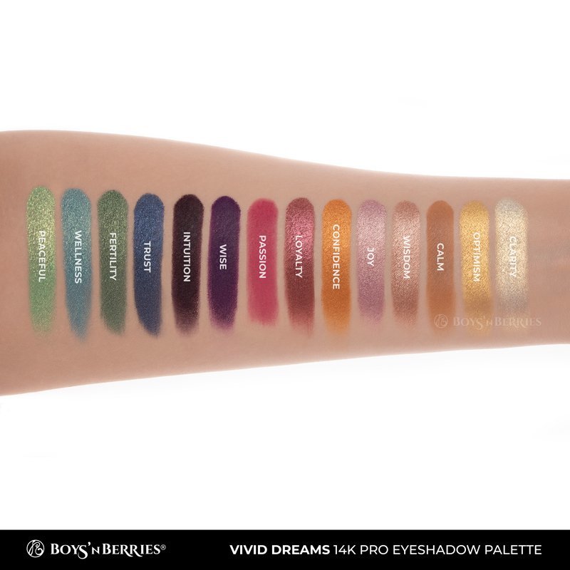 Paleta farduri Boys`n Berries 14K Pro Eyeshadow Palette Vivid Dreams