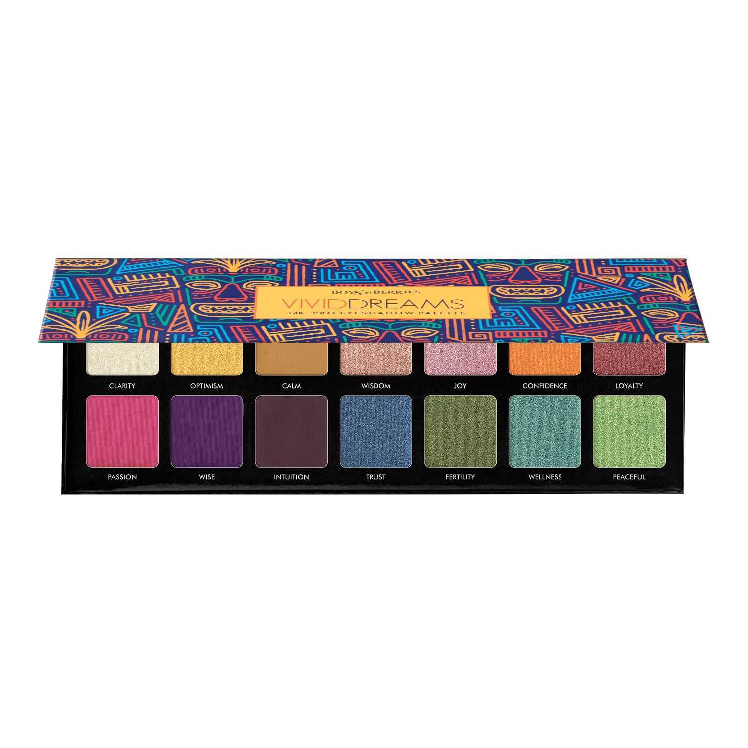 Paleta farduri Boys`n Berries 14K Pro Eyeshadow Palette Vivid Dreams