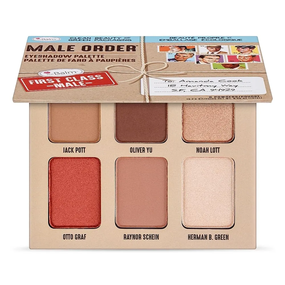 Paleta farduri theBalm Male Order First Class Male Eyeshadow Palette