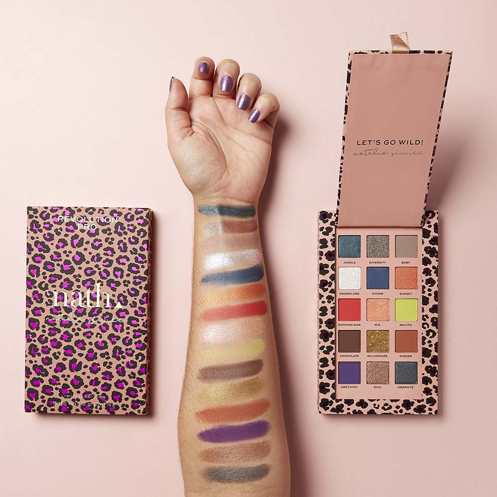 Paleta Farduri Revolution Pro Nath Collection Let`s Go Wild Shadow Palette
