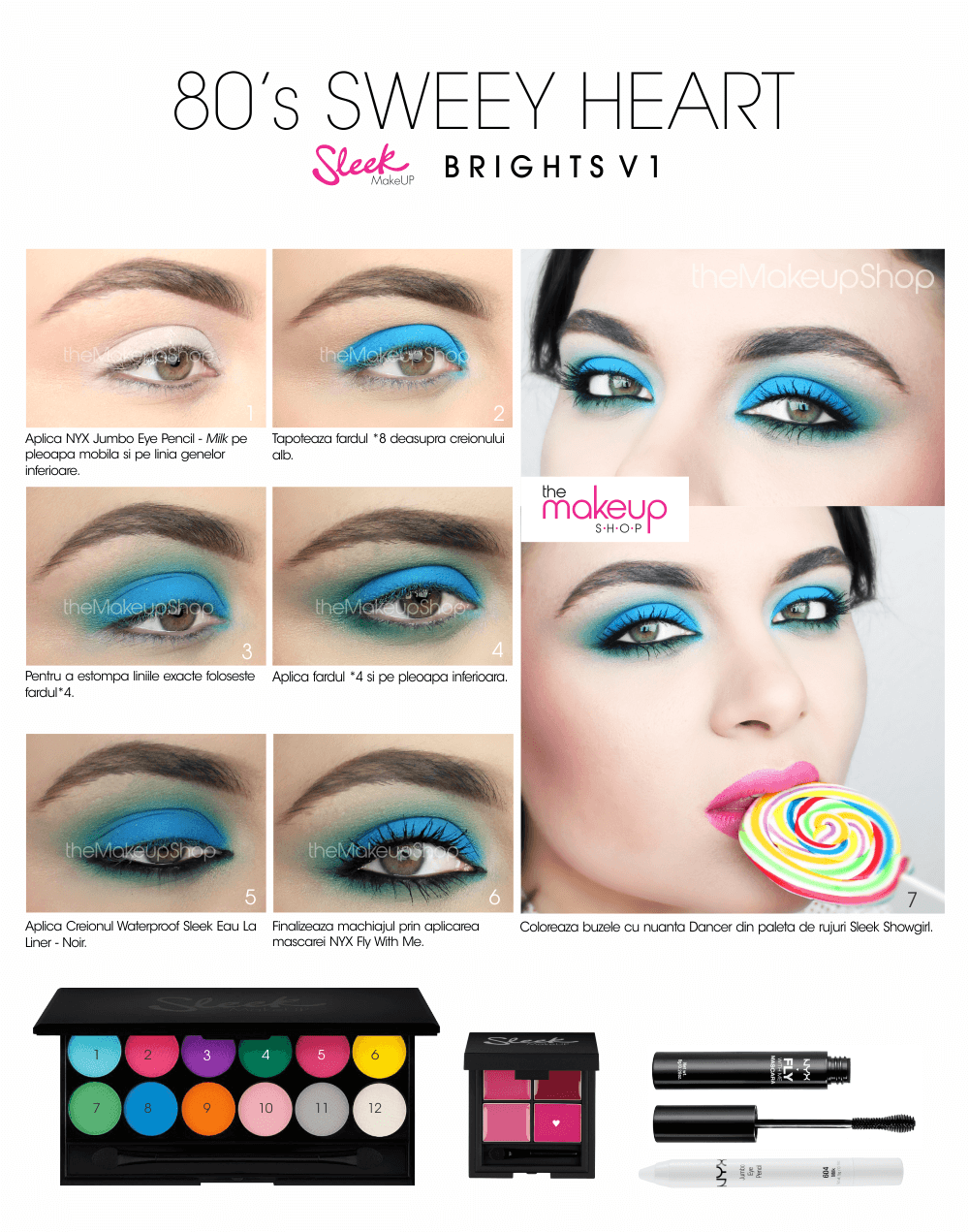 Paleta farduri Sleek MakeUP Ultra Mattes Brights V1