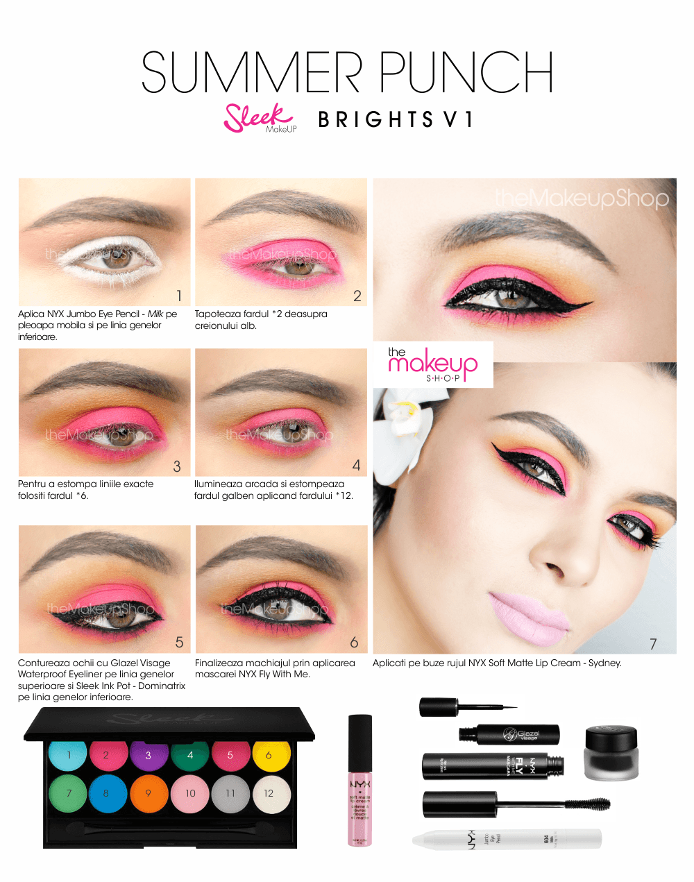 Paleta farduri Sleek MakeUP Ultra Mattes Brights V1