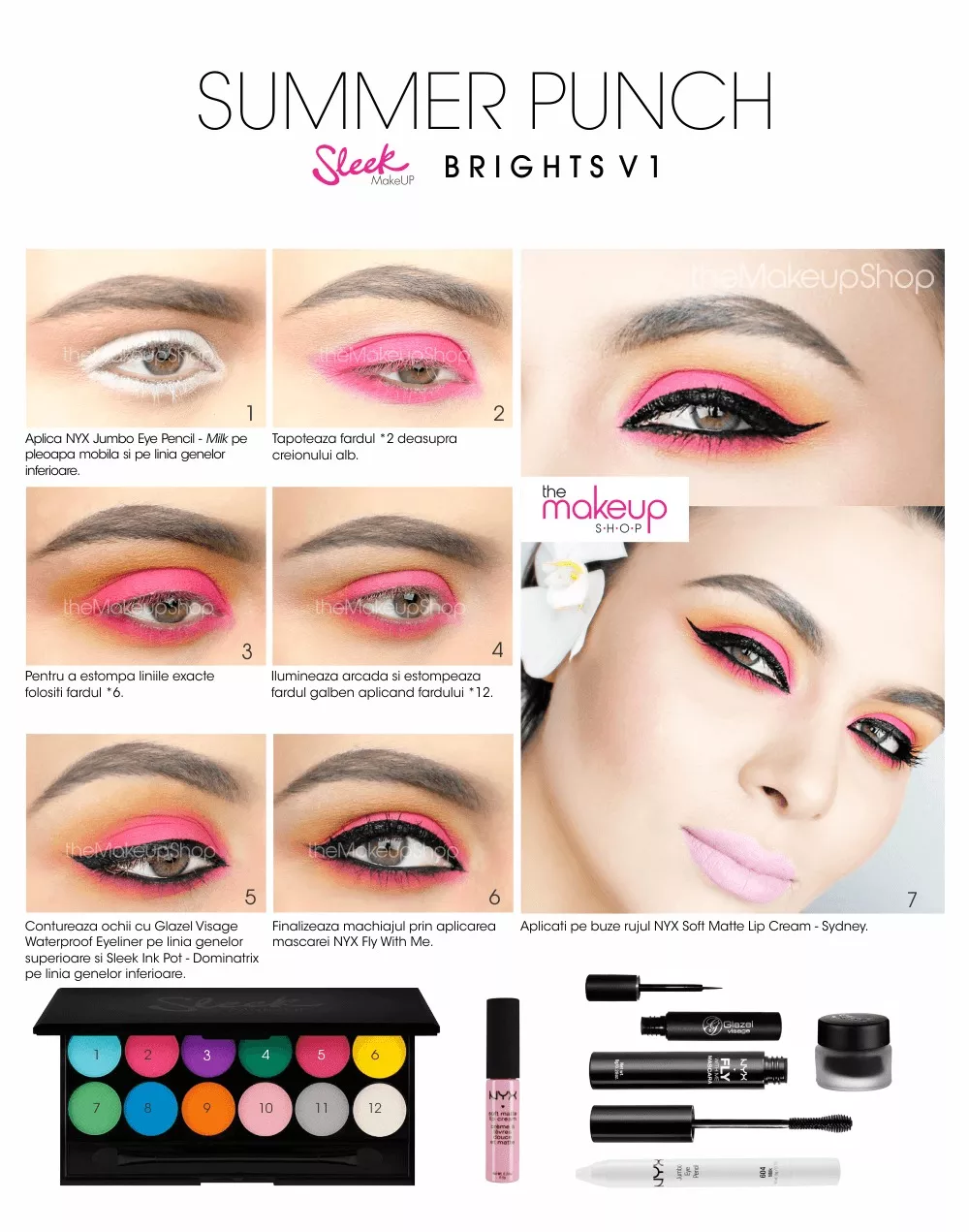 Paleta farduri Sleek MakeUP Ultra Mattes Brights V1
