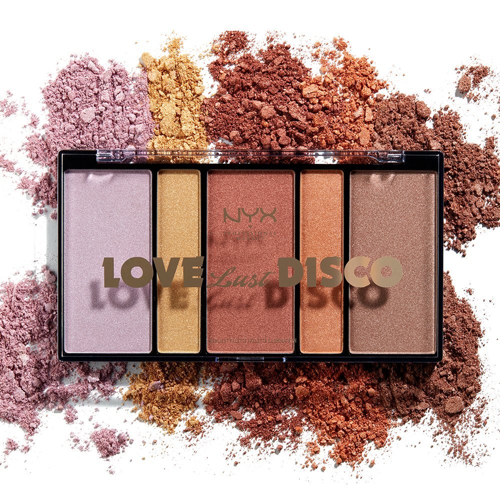 Paleta iluminatoare NYX Professional Makeup Love Lust Disco Highlight Palette