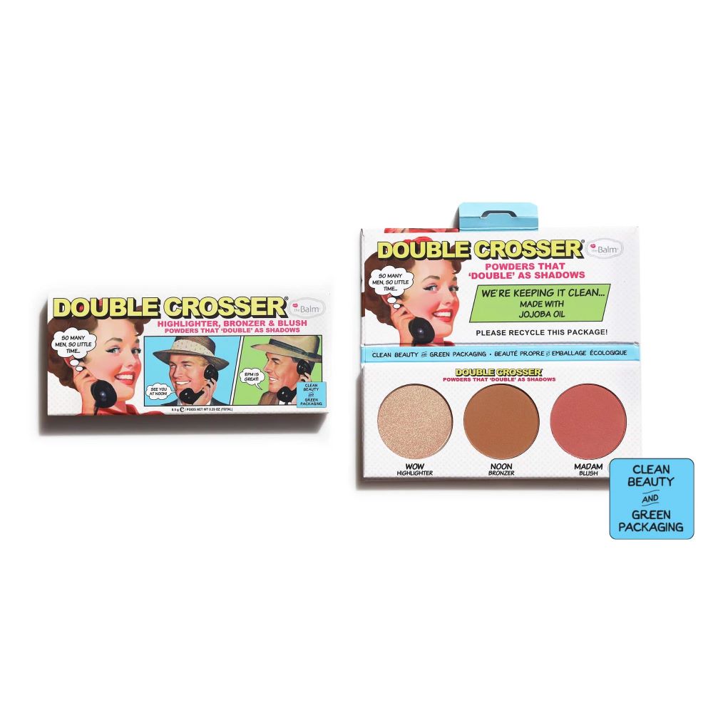 Paleta multifunctionala theBalm Double Crosser Trio Face Palette