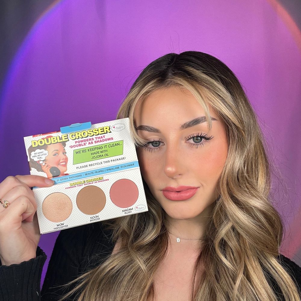 Paleta multifunctionala theBalm Double Crosser Trio Face Palette