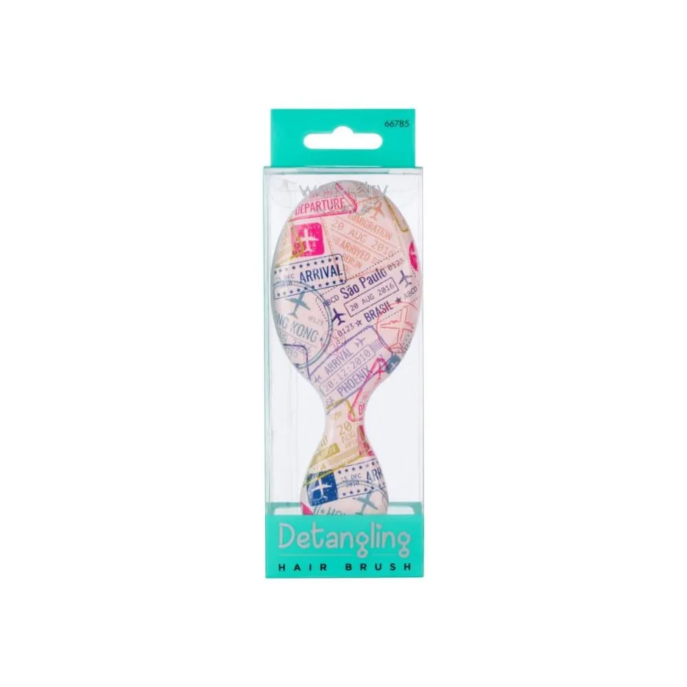 Perie MINI pentru Descalcirea Parului CALA Wet-N-Dry Hair Detangler - World Traveler