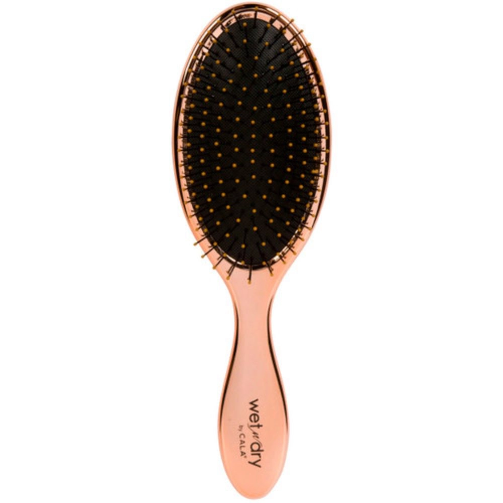 Perie pentru Descalcirea Parului CALA Wet-N-Dry Hair Detangler Metallic Rose Gold