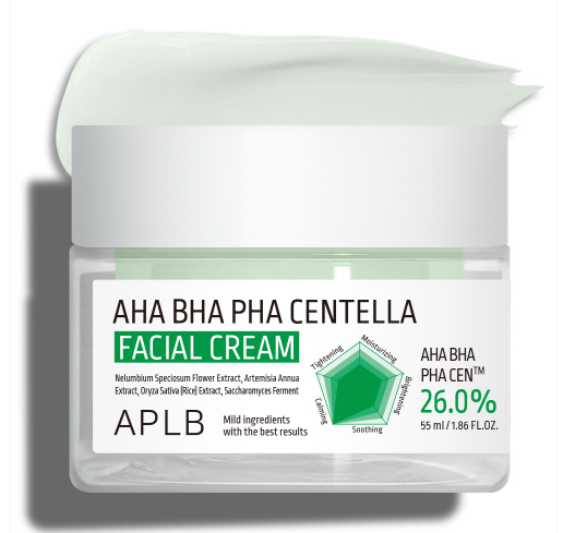 Crema exfolianta si calmanta APLB Aha Bha Pha Centella Facial Cream