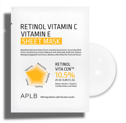 Masca cu Retinol APLB Vitamin C Vitamin E Sheet Mask