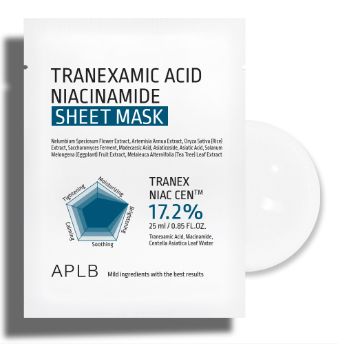 Masca luminozitate APLB Tranexamic Acid Niacinamide Sheet Mask