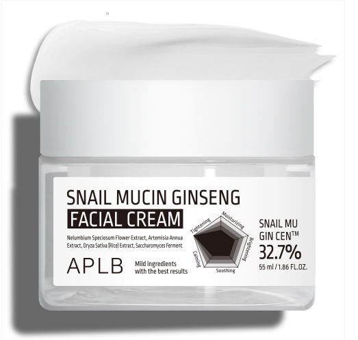 Crema revitalizanta pentru piele terna si riduri APLB Snail Mucin Ginseng Facial Cream