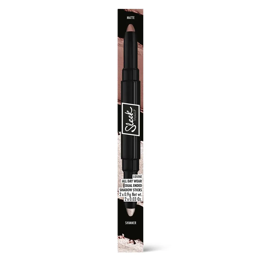 Fard de ochi Sleek MakeUP i-Divine All Day Dual Ended Shadow Sticks Pink Dawning