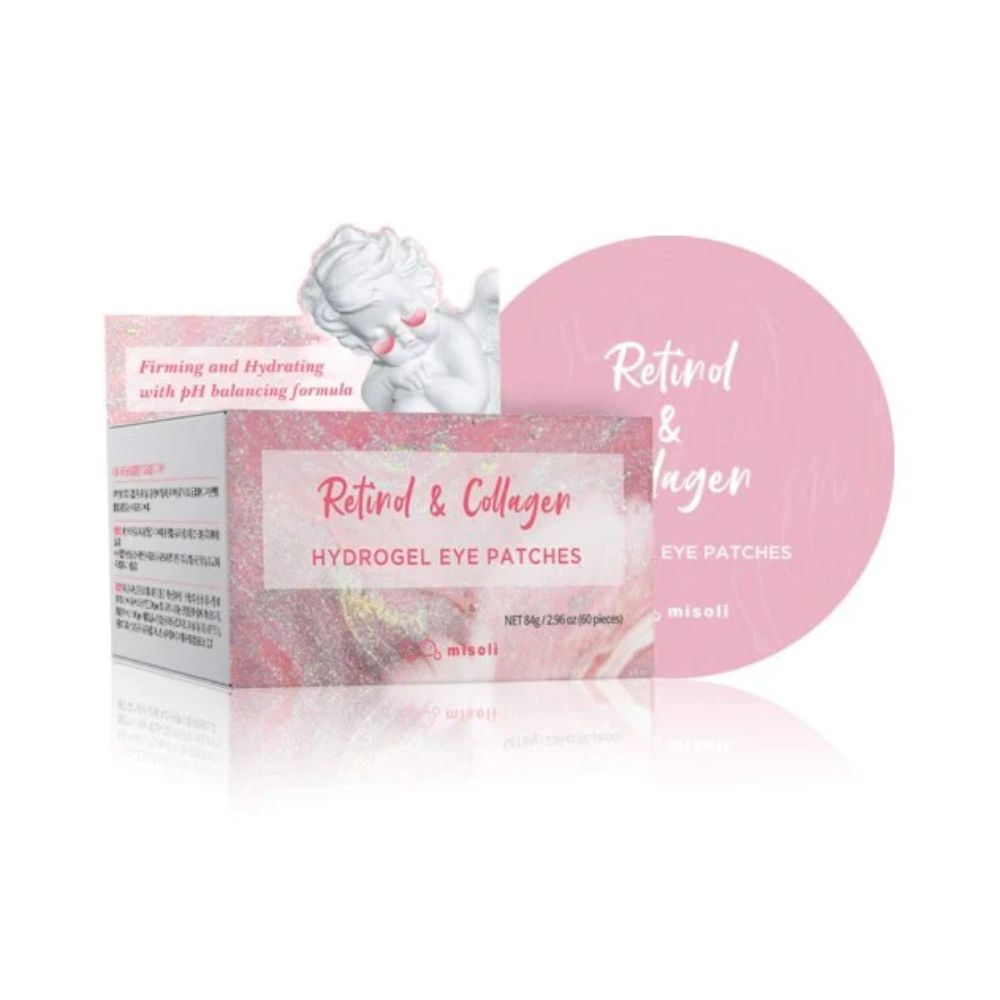 Plasturi Anti-Rid pentru Zona Ochilor cu Retinol & Colagen MISOLI Hydrogel Eye Patches