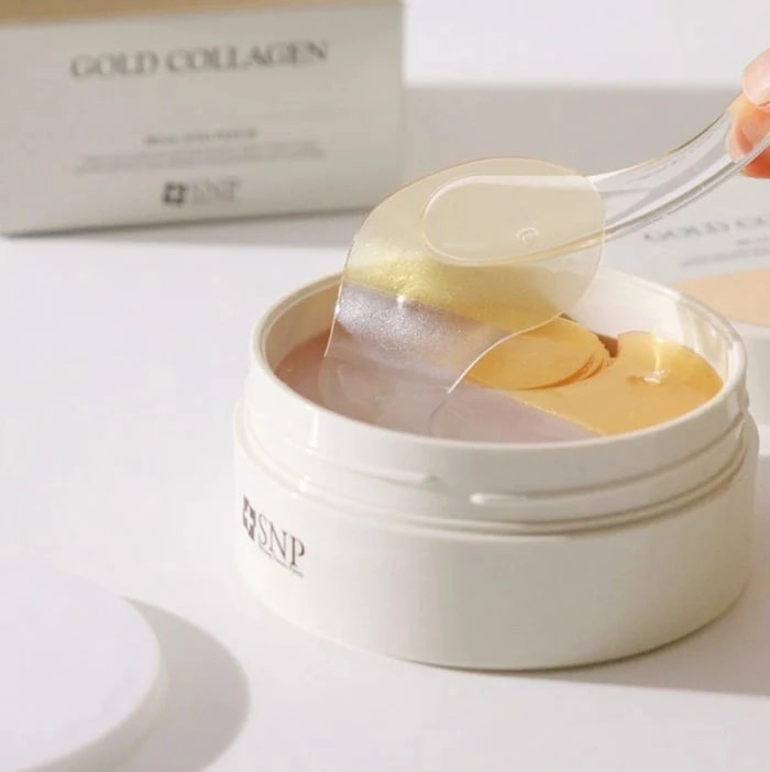 Plasturi Hidratanti SNP Gold Collagen Dual Eye Patch