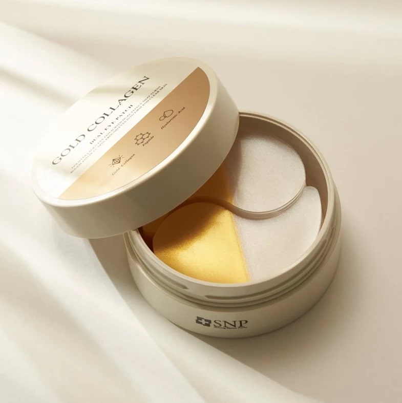 Plasturi Hidratanti SNP Gold Collagen Dual Eye Patch