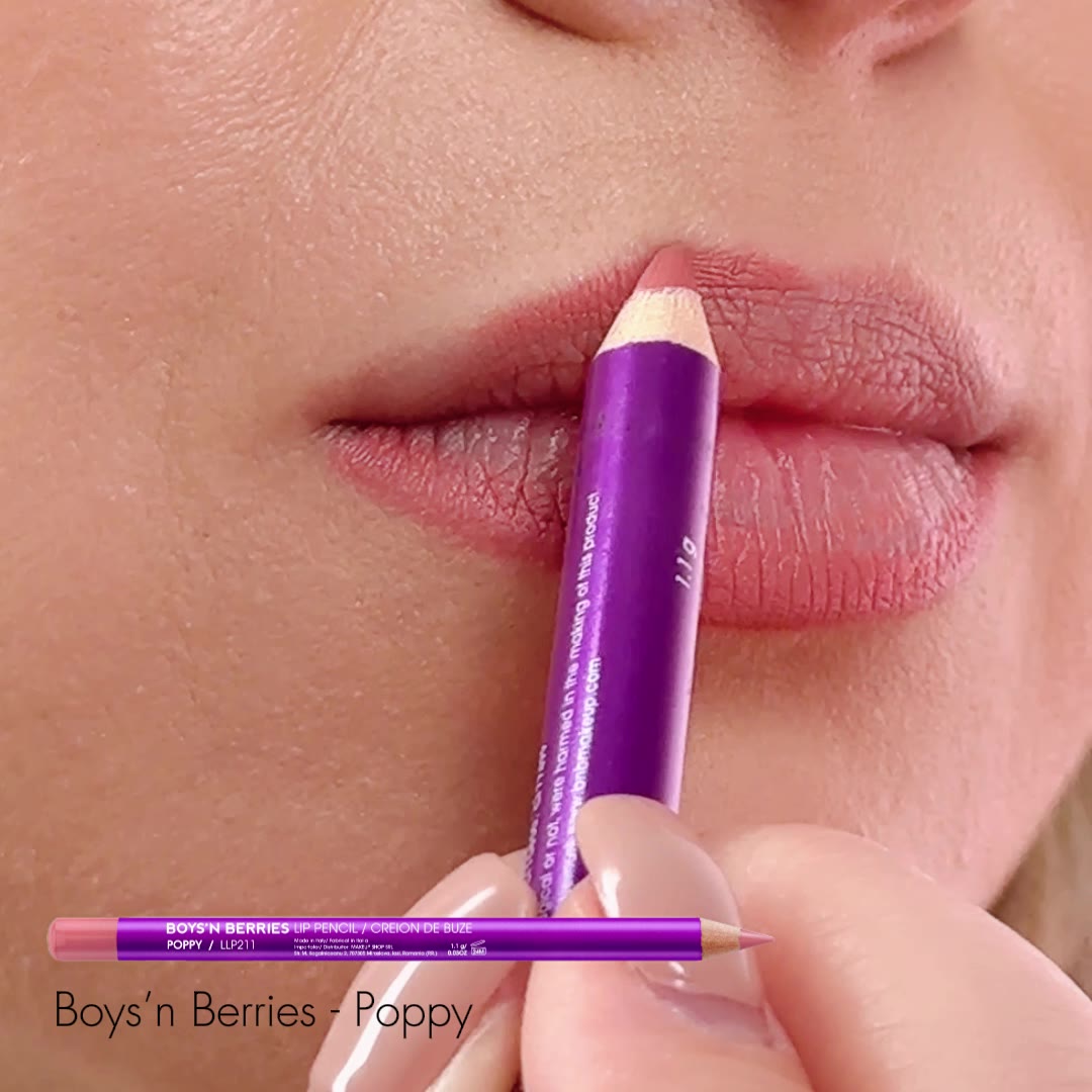 Video Creion Buze Boys`n Berries Pro Lip Liner Pencil Poppy