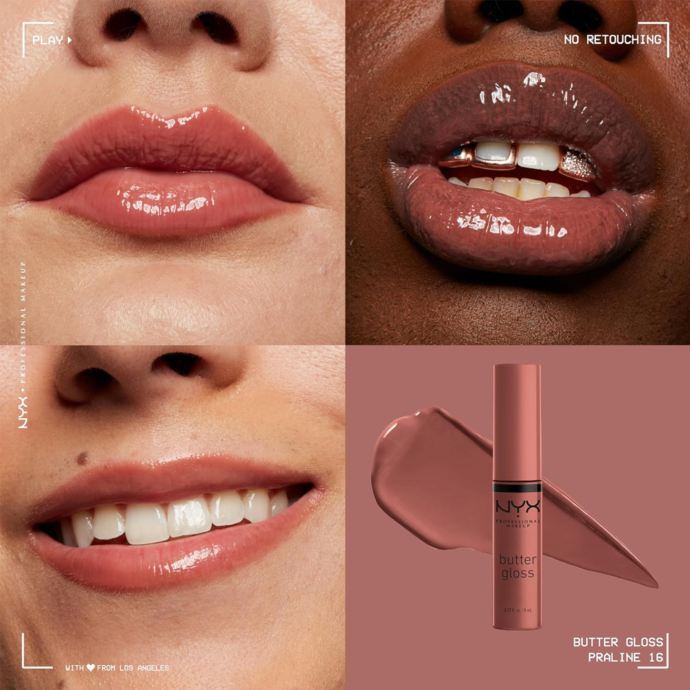 Luciu buze NYX Professional Makeup Butter Gloss Praline