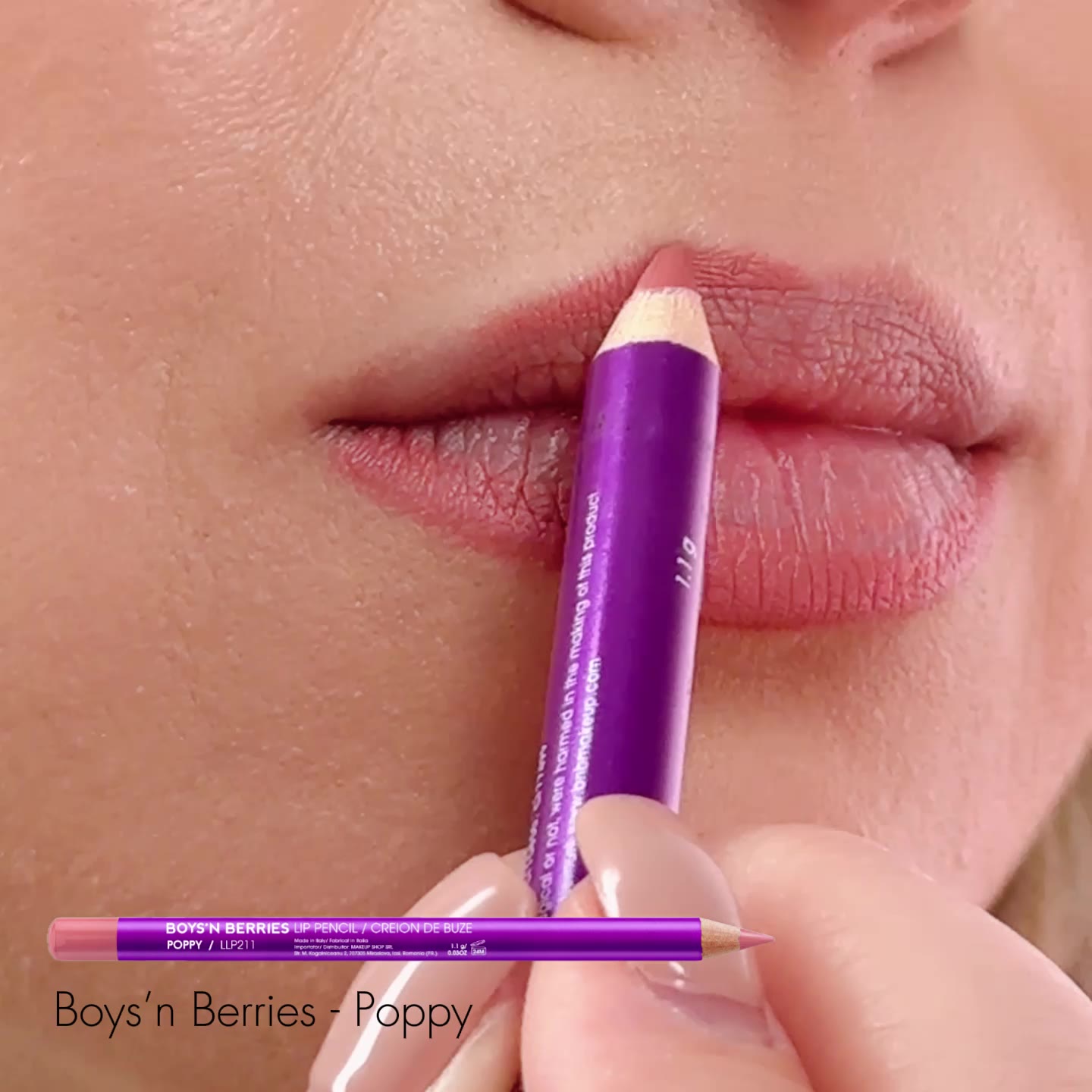 Videoclip Creion Buze Boys`n Berries Pro Lip Liner Pencil Cardinal