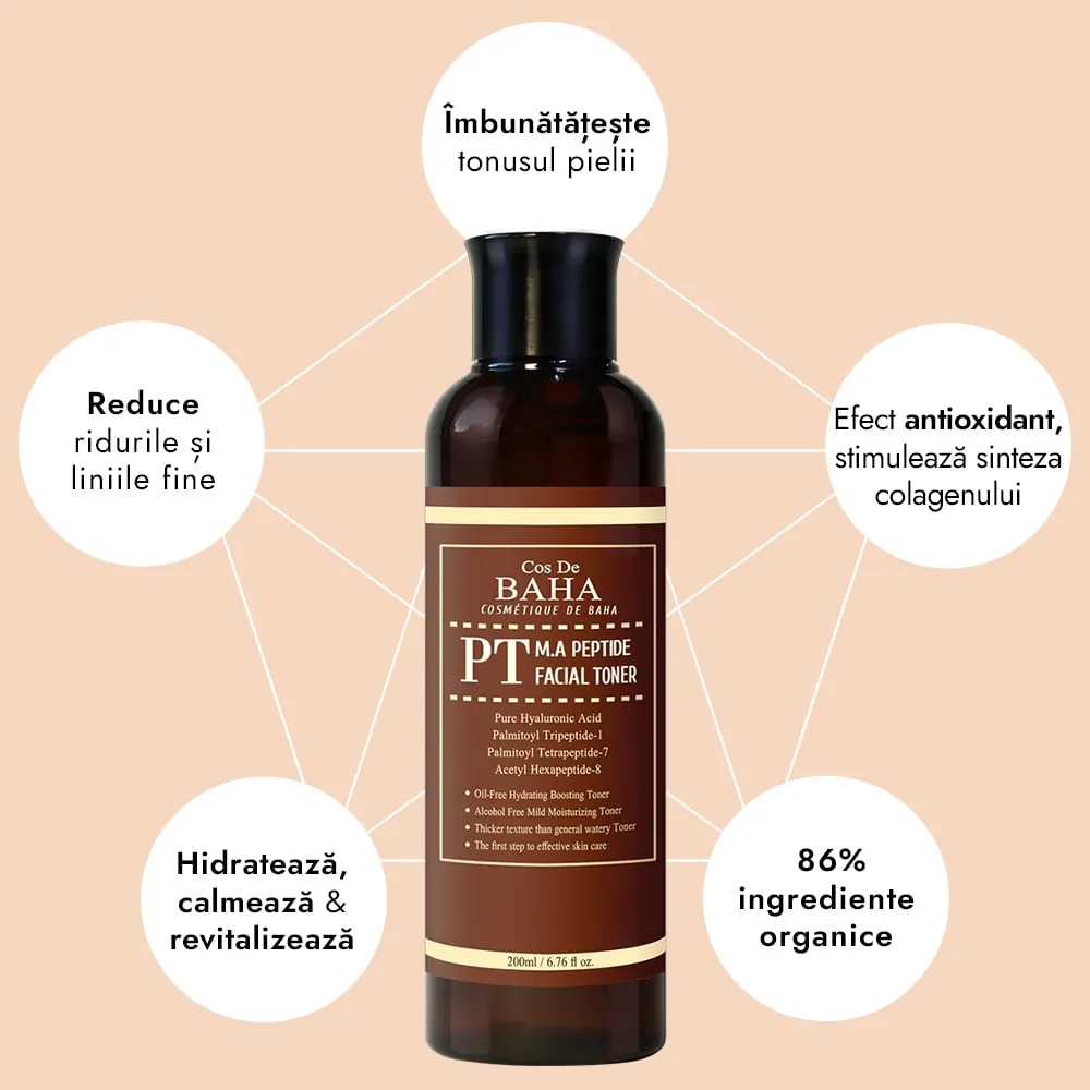Lotiune Tonica cu Peptide - Cos DE BAHA Peptide Toner 200ml 