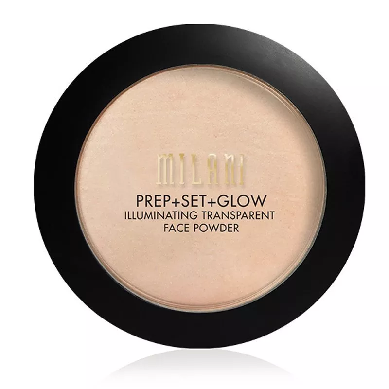 Pudra compacta Milani Prep + Set + Glow Illuminating Transparent Powder
