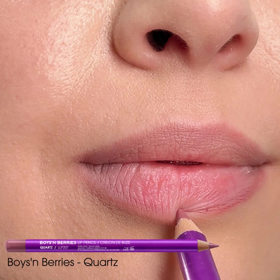 Video Creion Buze Boys`n Berries Pro Lip Liner Pencil Quartz