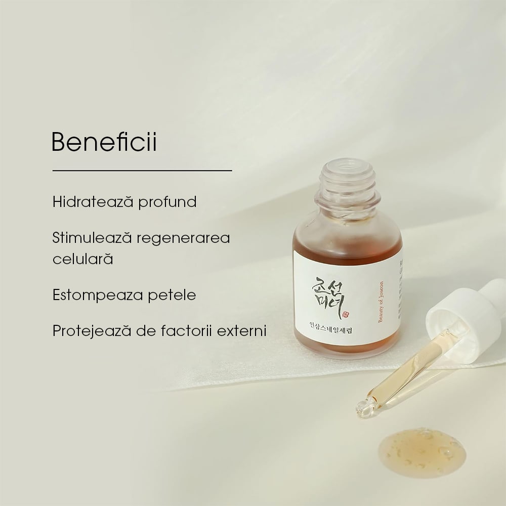 Ser Revitalizant cu Ginseng si Mucina de Melc Beauty of Joseon Revive Serum