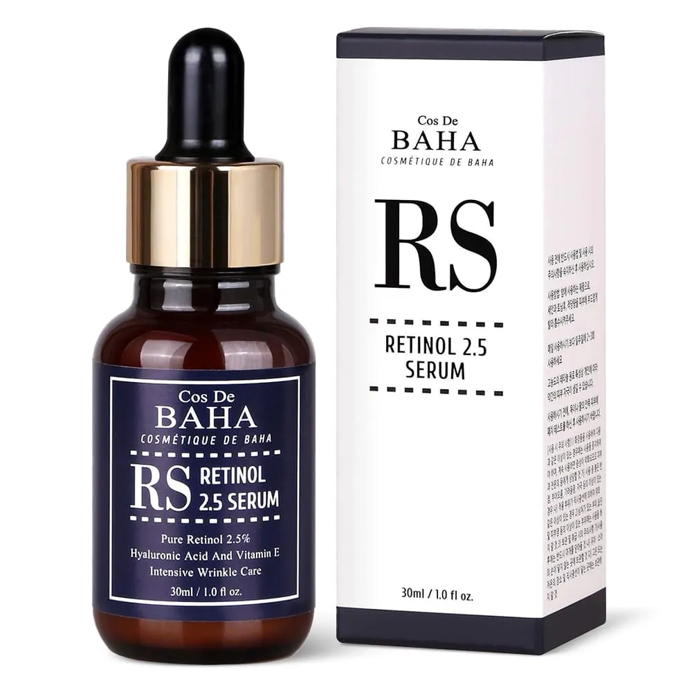 Ser cu Retinol Pur 2.5% - Cos DE BAHA Retinol 2.5% Facial Serum with Vitamin E 30ml RS