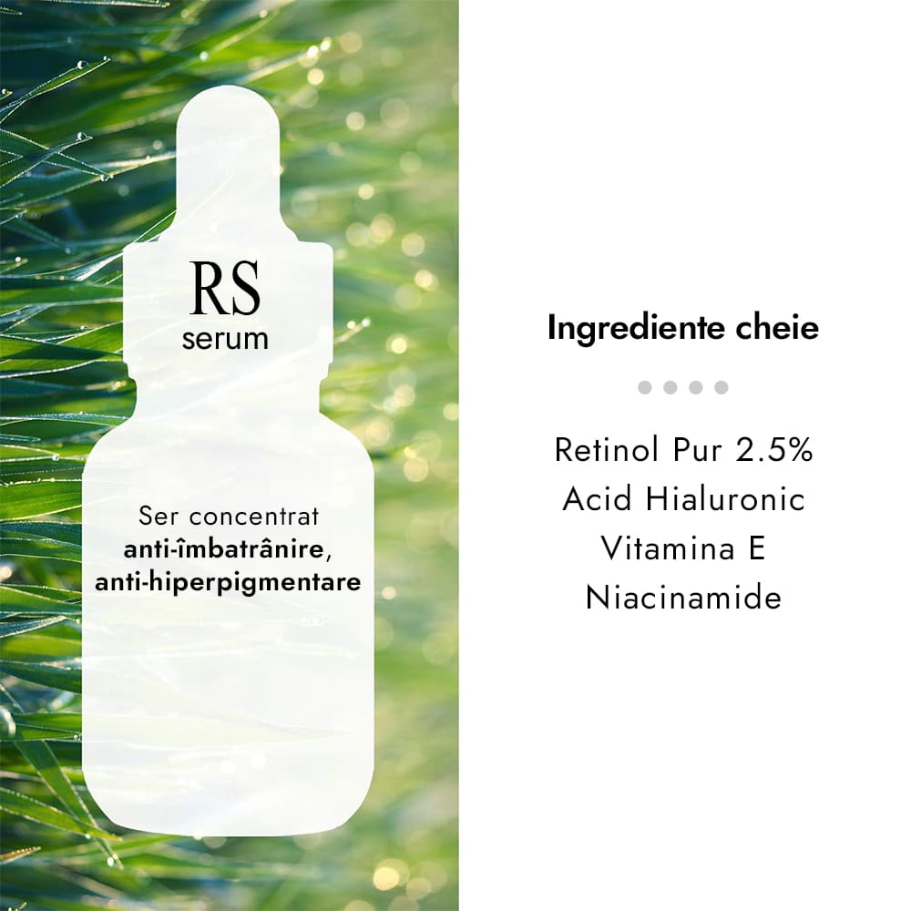 Ser cu Retinol Pur 2.5% - Cos DE BAHA Retinol 2.5% Facial Serum with Vitamin E 30ml RS