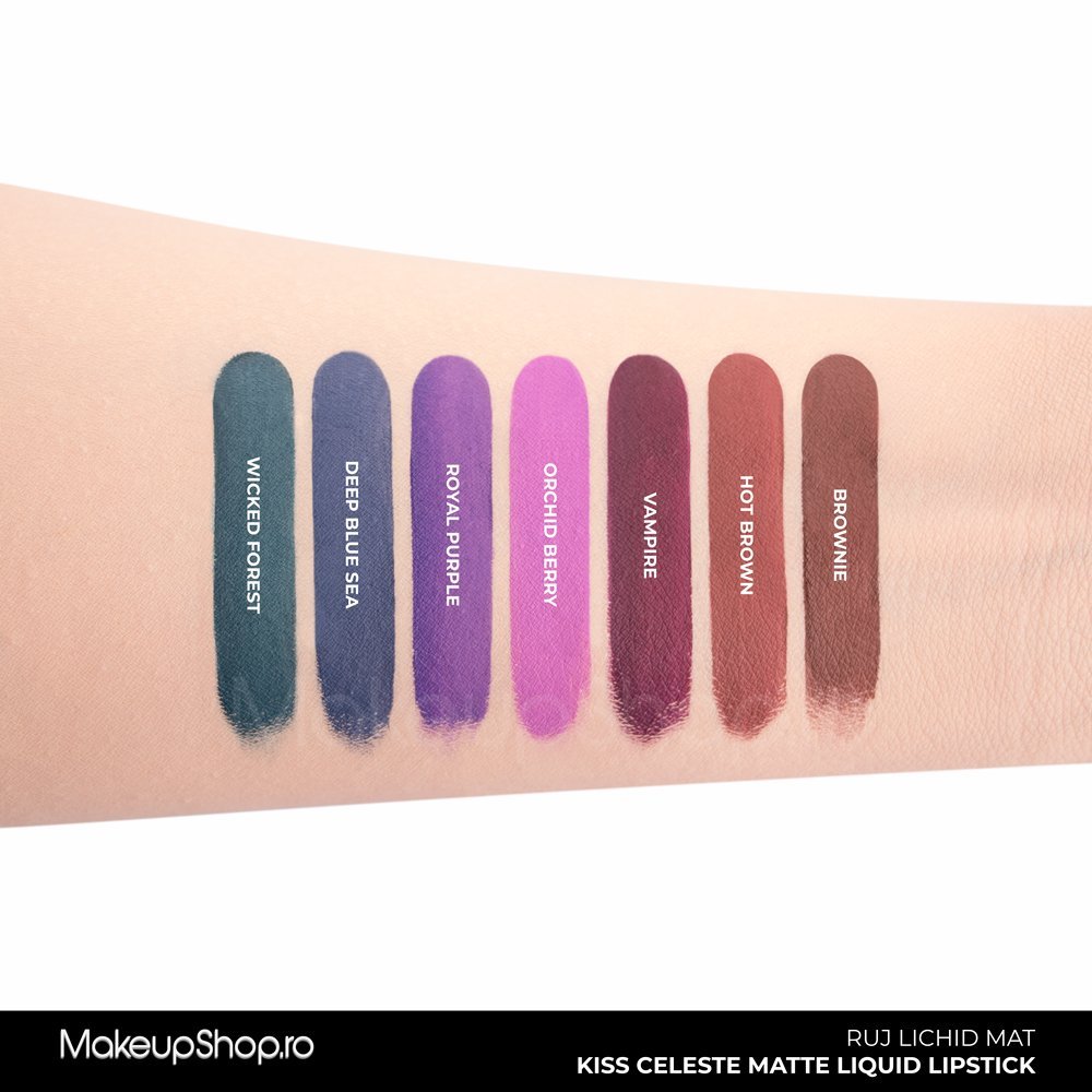 Ruj Lichid Mat Kiss Celeste Matte Liquid Lipstick