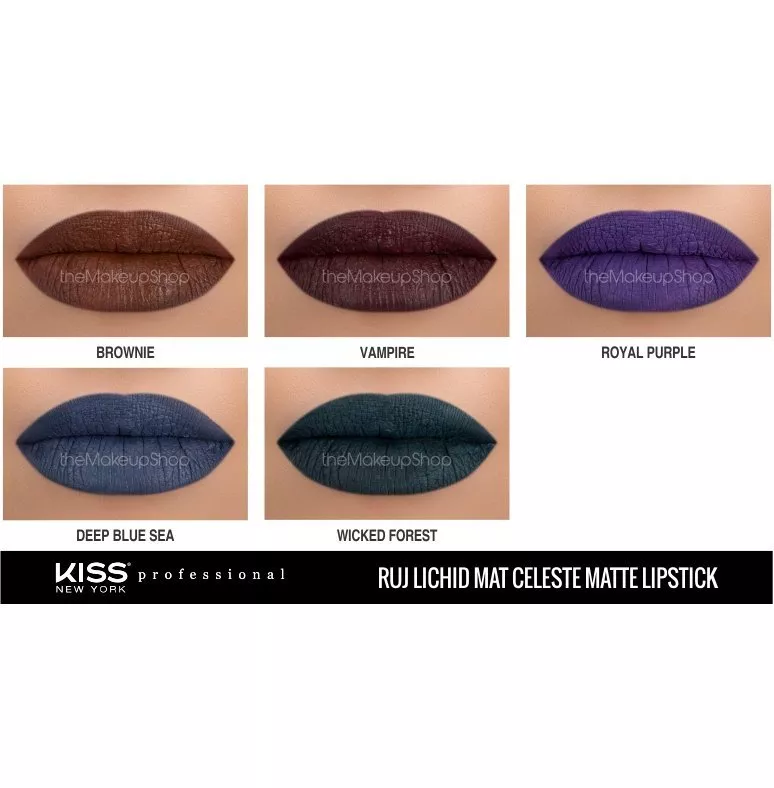 Ruj Lichid Mat Kiss Celeste Matte Liquid Lipstick