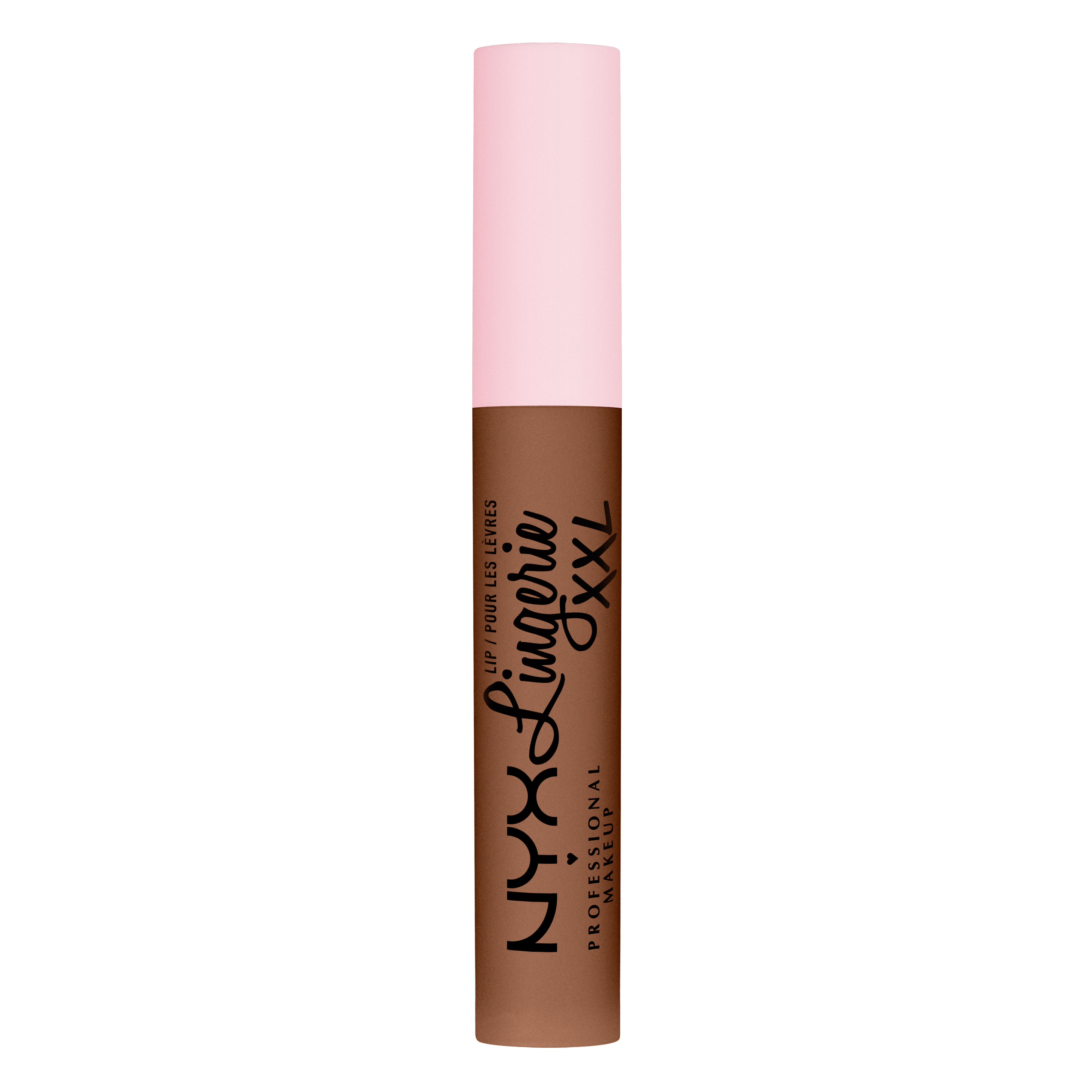 Ruj lichid mat NYX Professional Makeup Lip Lingerie XXL Hot Caramelo