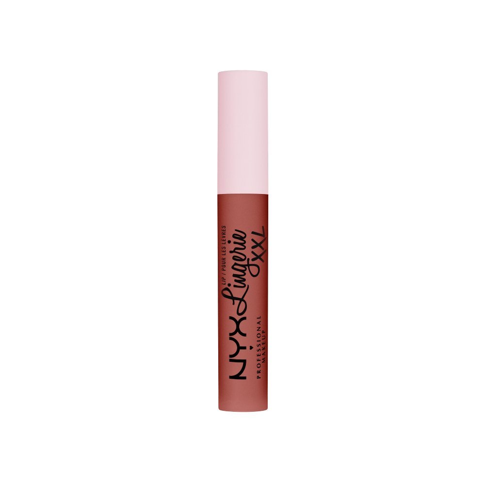 Ruj lichid mat NYX Professional Makeup Lip Lingerie XXL Peach Flirt
