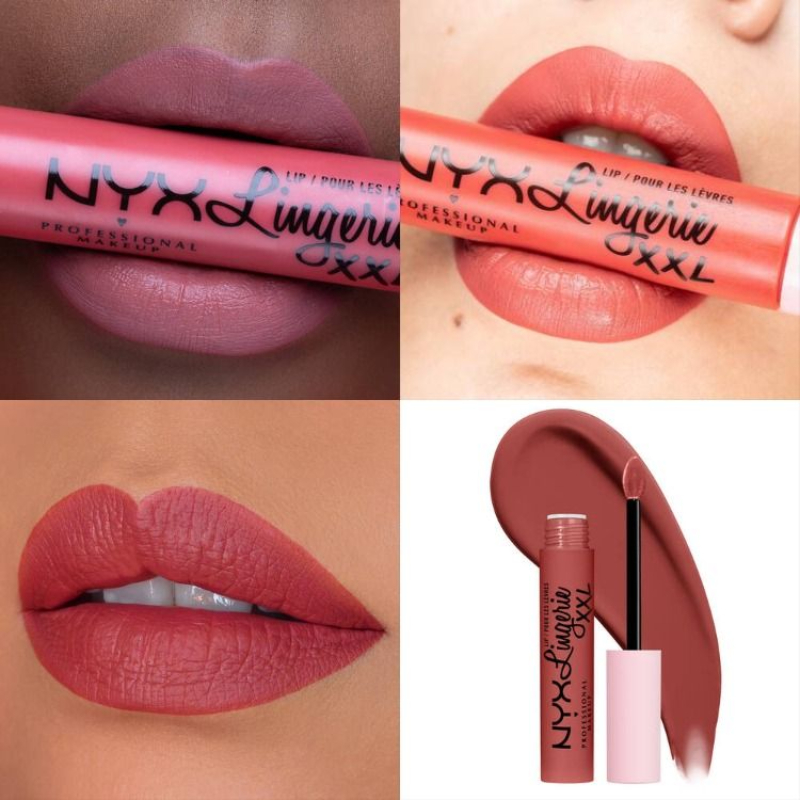 Ruj lichid mat NYX Professional Makeup Lip Lingerie XXL Strip n Tease