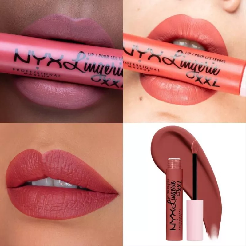 Ruj lichid mat NYX Professional Makeup Lip Lingerie XXL
