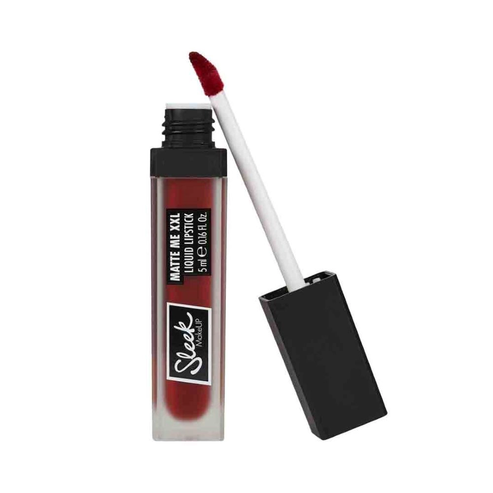 Ruj lichid mat SLEEK MakeUP Matte Me XXL Left on Red