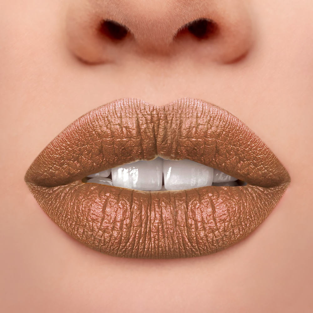 Ruj lichid metalic Sleek MakeUP Matte Me Metallic Roman Copper