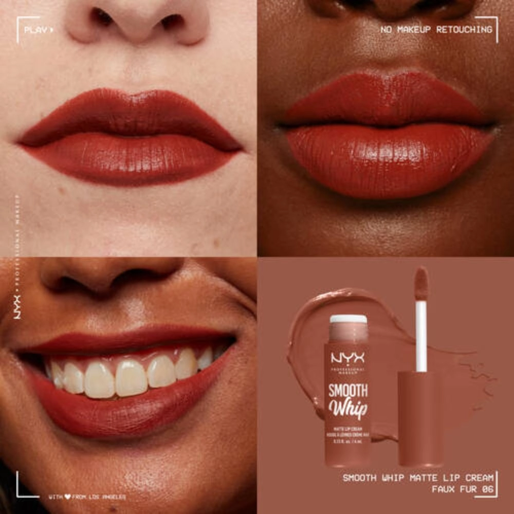Ruj Lichid NYX Professional Makeup Smooth Whip Matte Lip Cream Faux Fur