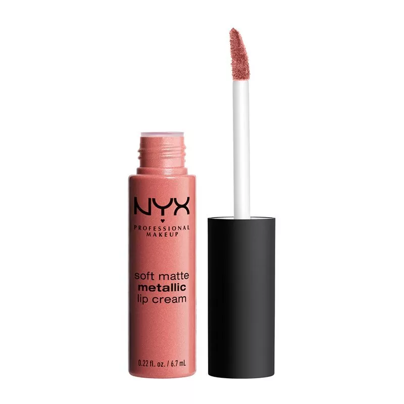Ruj NYX Professional Makeup Soft Matte Metallic Lip Cream Cannes