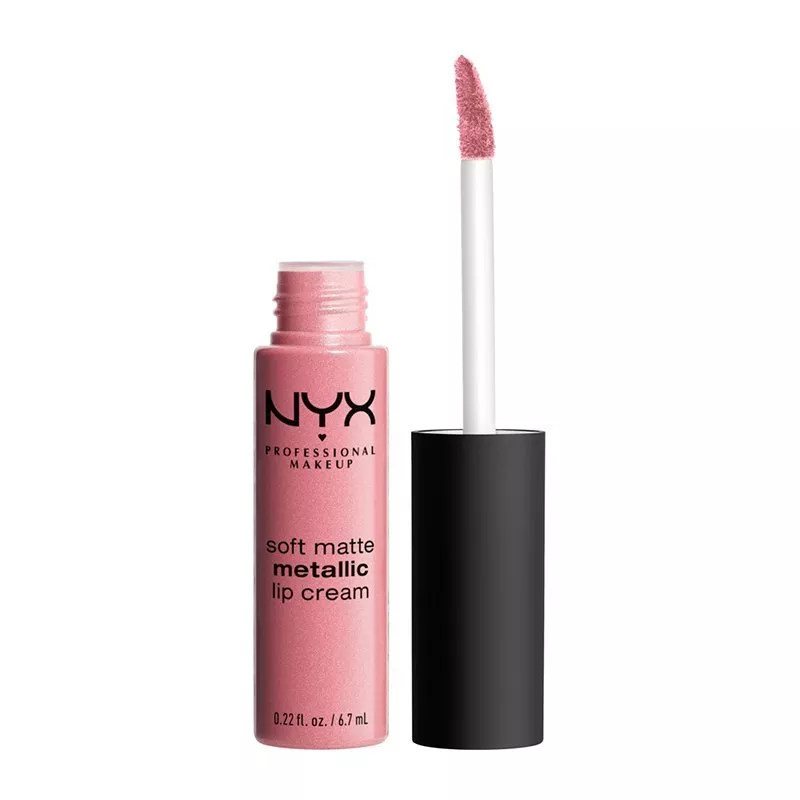 Ruj NYX Professional Makeup Soft Matte Metallic Lip Cream Milan