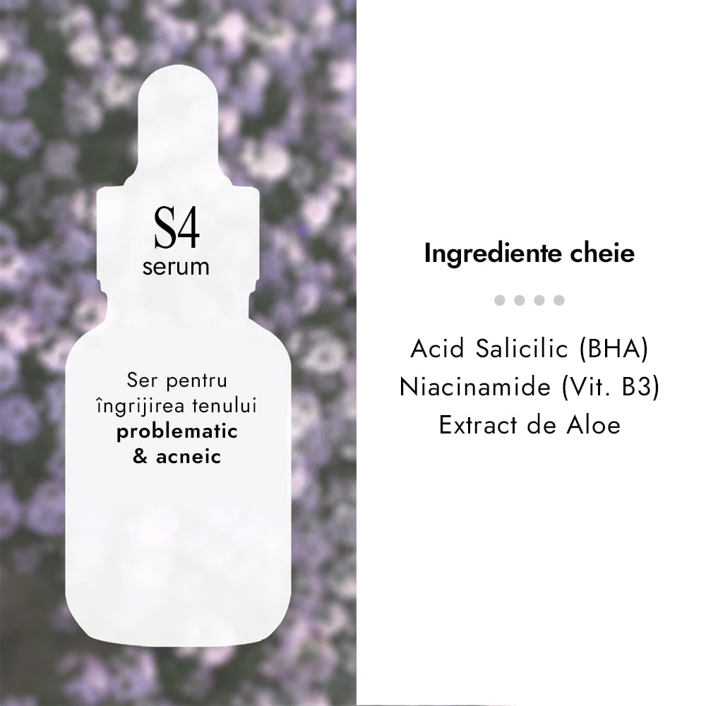Ser anti acnee cu Acid Salicilic 4% - Cos DE BAHA Salicylic Acid Serum S4