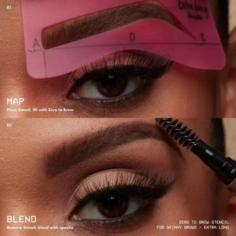 Sabloane pentru Sprancene NYX Professional Makeup Zero to Brow Stencil For Skinny Brows