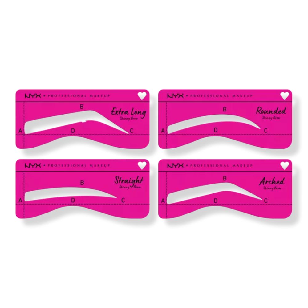 Sabloane pentru Sprancene NYX Professional Makeup Zero to Brow Stencil For Skinny Brows