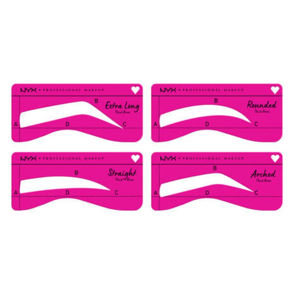 Sabloane pentru Sprancene NYX Professional Makeup Zero to Brow Stencil For Thick Brows
